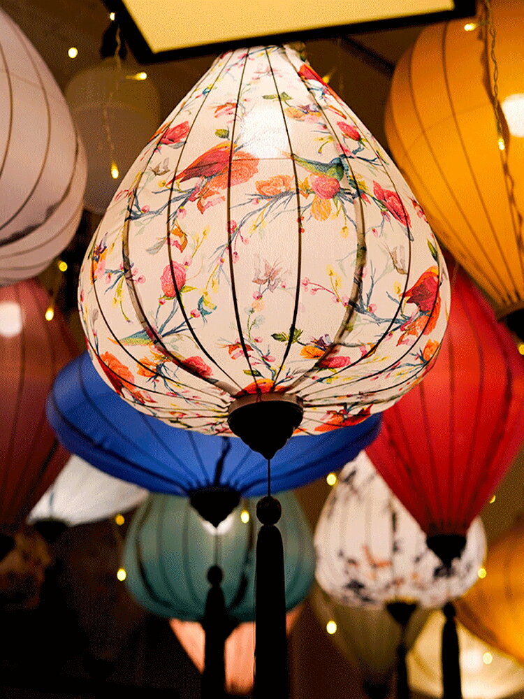 中秋燈籠古風裝飾戶外防水節日氛圍裝飾燈古典中國風仿古燈籠掛件 2