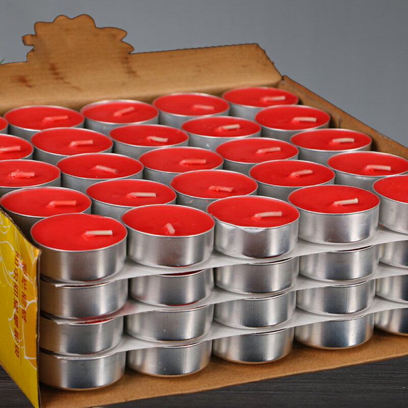 酥油燈/供佛燈/財神燈 4小時蠟燭酥油燈供佛燈家用佛前供燈酥油蠟燭油燈佛堂小蠟燭圓形