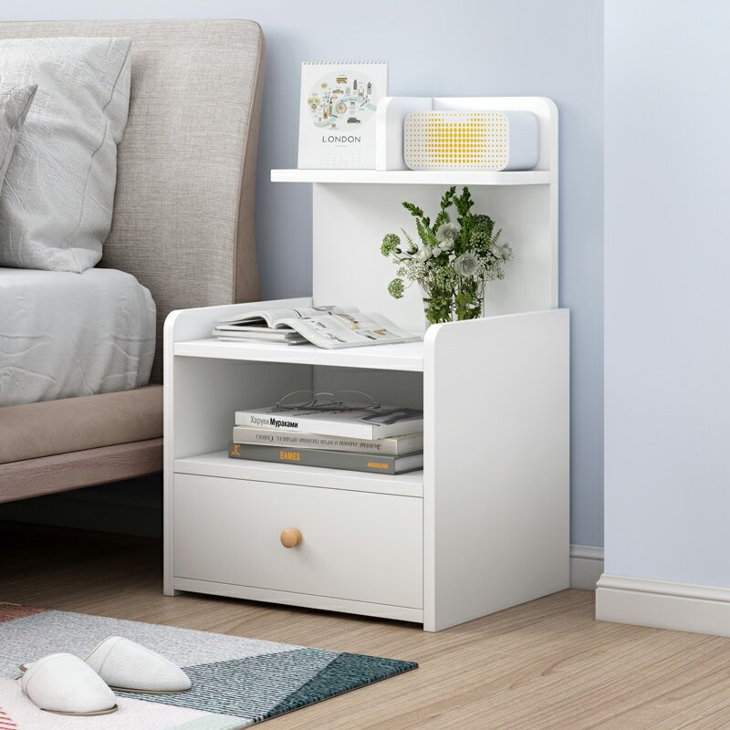床頭櫃置物架簡約現代迷你小型簡易臥室床邊小櫃子家用儲物收納櫃