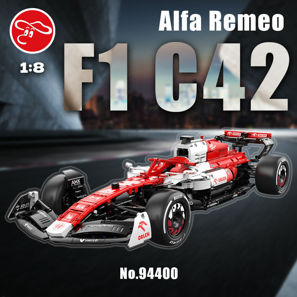 愛快·羅密歐｜F1方程式｜C42 Bricks｜遙控積木車｜1:8