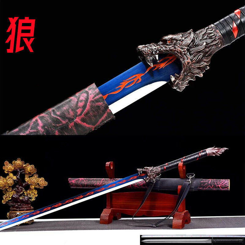 【龍鳴唐横刀】 繍春刀 牛尾刀 苗刀 手鍛造打 鋼刀 冷兵器 古兵器 刀装具 龍鳴唐横刀】 繍春刀 牛尾刀 苗刀 手鍛造打 鋼