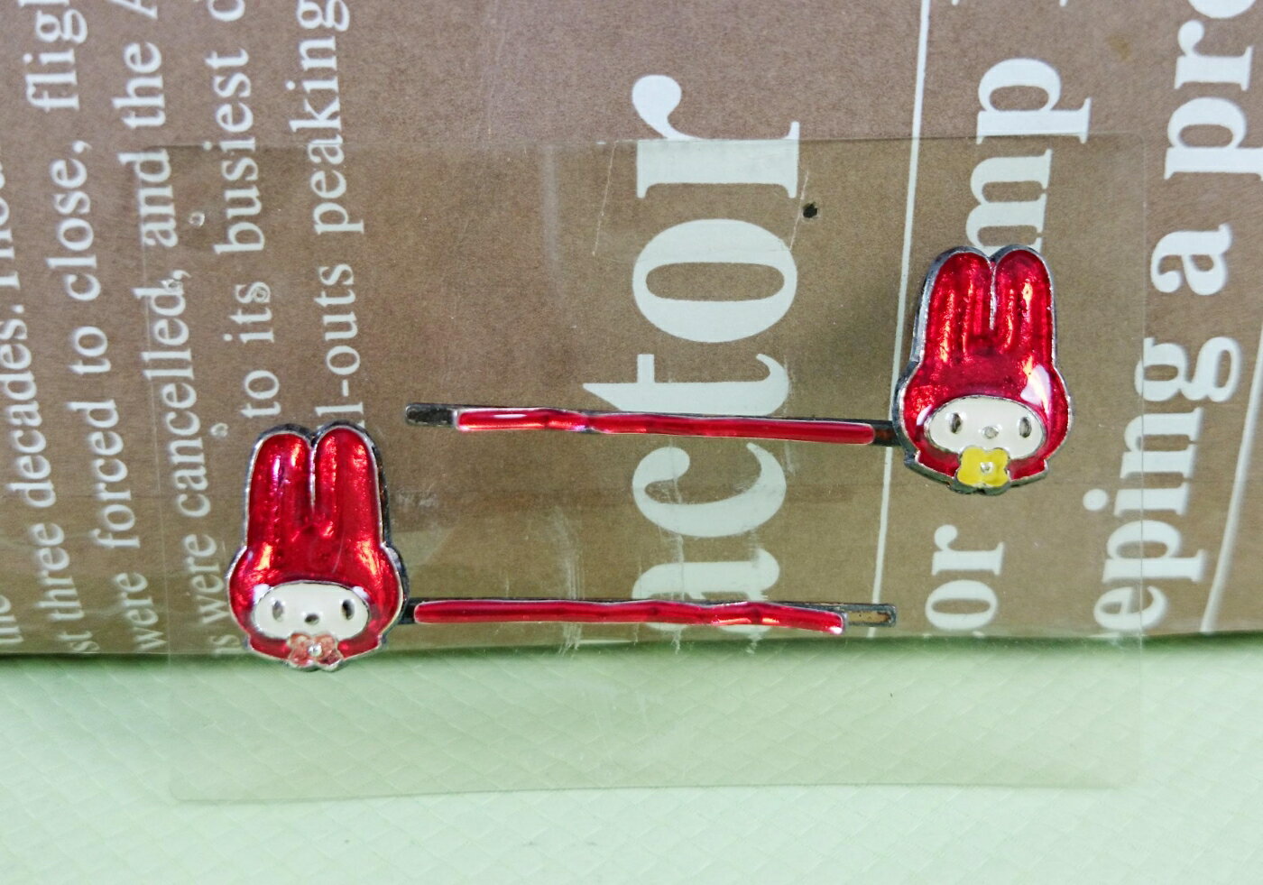 【震撼精品百貨】My Melody 美樂蒂 造型髮夾 紅 震撼日式精品百貨