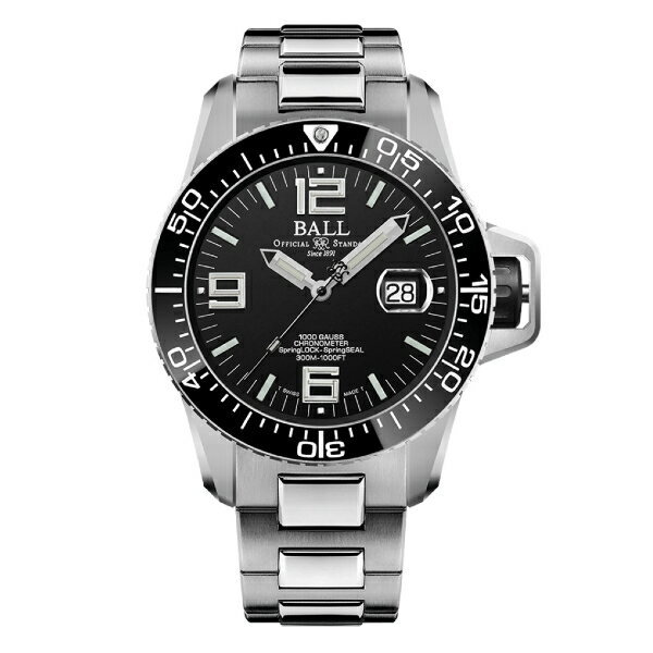 B3 BALL 波爾錶】 (DM3200A-S2C-BK) Engineer Hydrocarbon EOD 自動機械潛水腕錶 / 黑麵 42mm｜樂天全館特惠中★指定刷卡回饋10%
