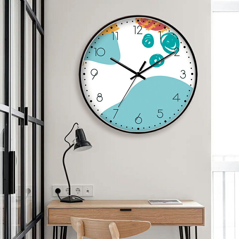 【滿299出貨】藝術輕奢掛鐘2024新款簡約家用客廳鐘表現代掛墻時鐘創意