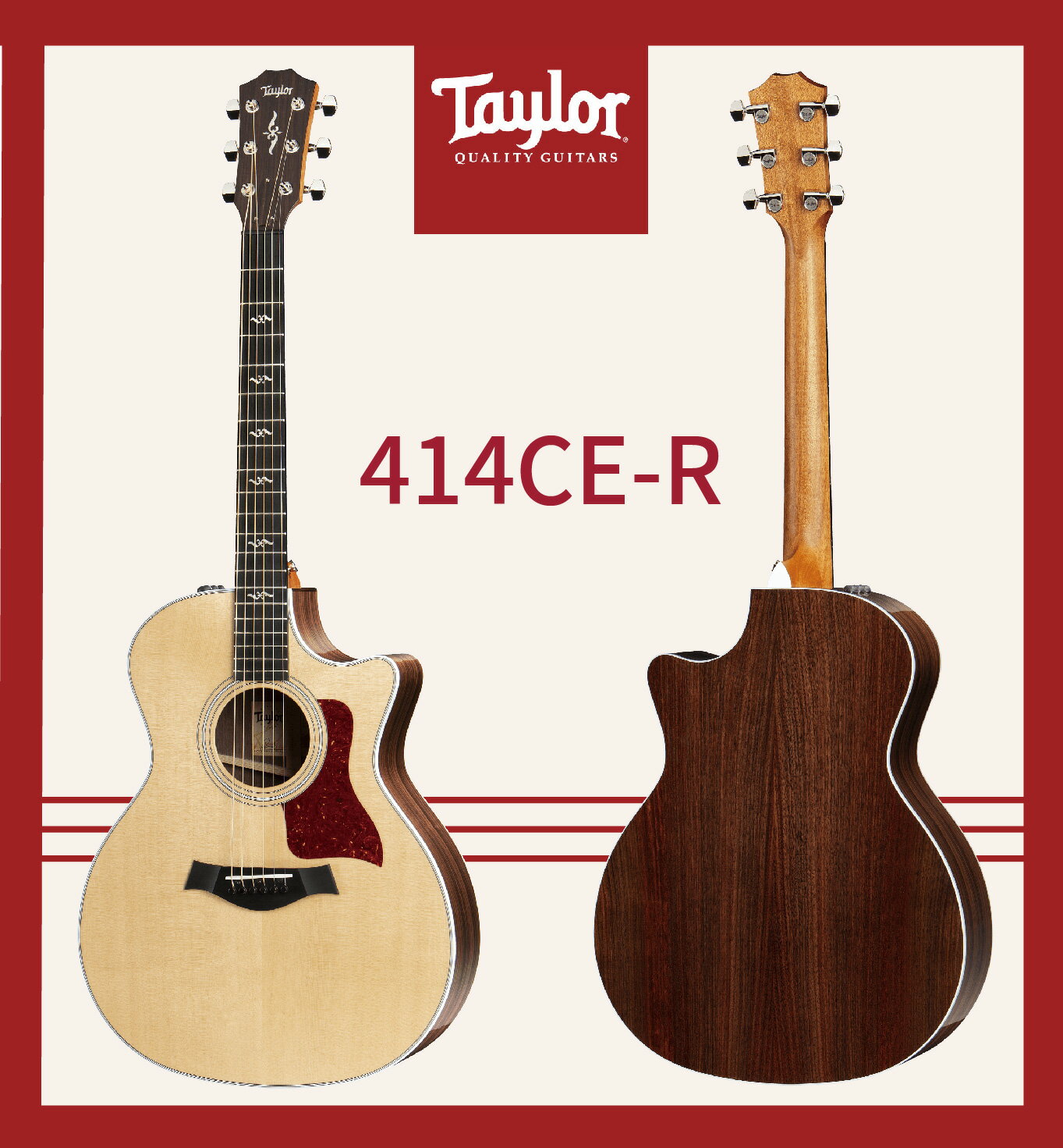 【非凡樂器】Taylor 414CE-R電木吉他/ 贈原廠背帶+超值配件包/公司貨保固