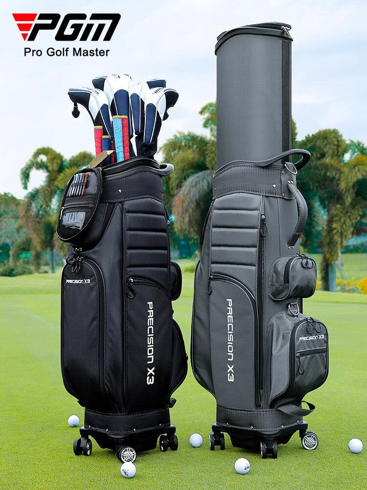 {可打統編 保固一年}高爾夫球包男女硬殼航空托運包四輪平推高爾夫伸縮球包球袋 3