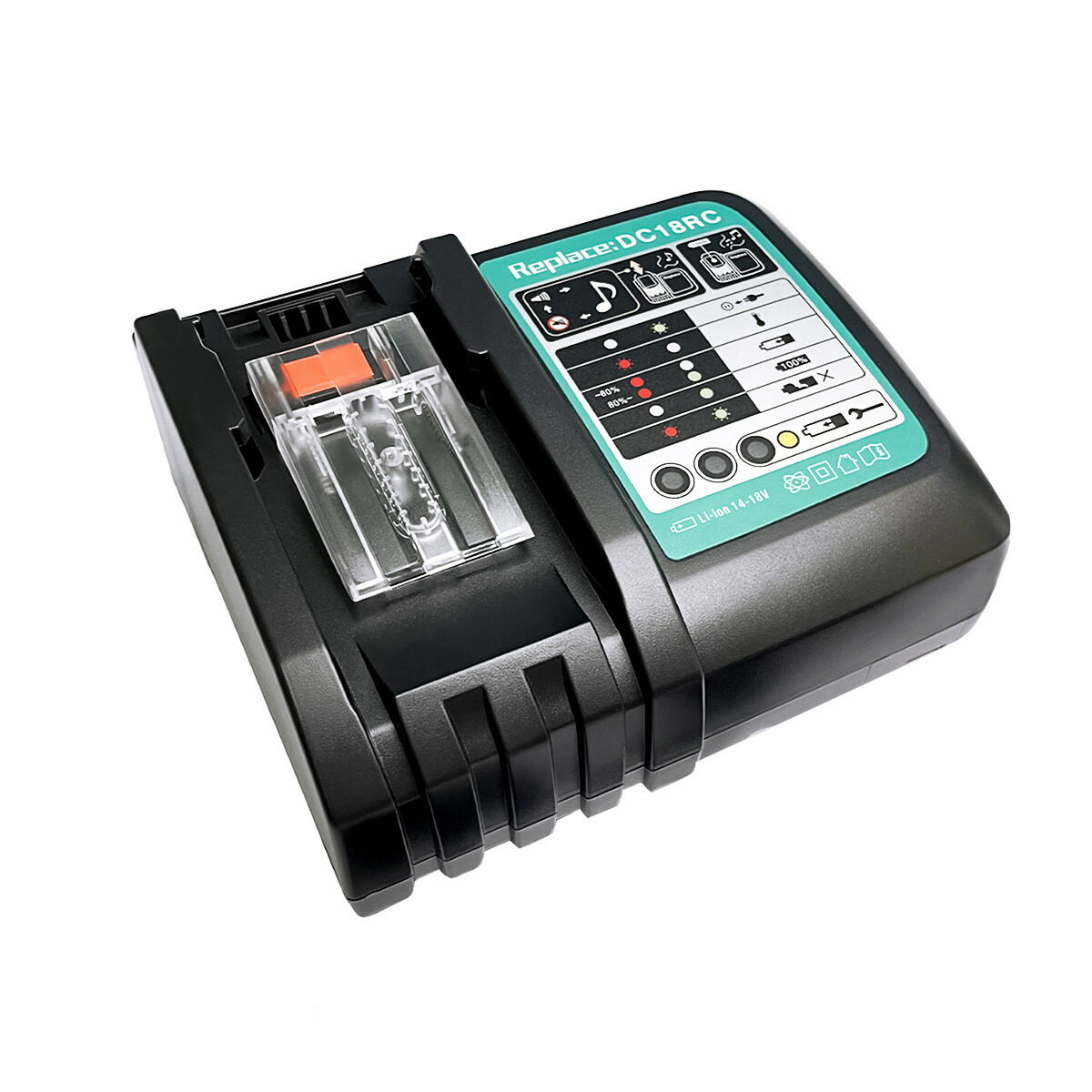 全新適用Makita牧田14.4V-18V電動工具鋰電池充電器 DC18RC歐英規【宜家良品百貨】