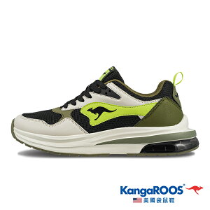 KangaROOS美國袋鼠鞋 男鞋 CAPSULE 2 太空科技 氣墊 跑鞋 運動鞋 [KM32035] 墨綠【巷子屋】