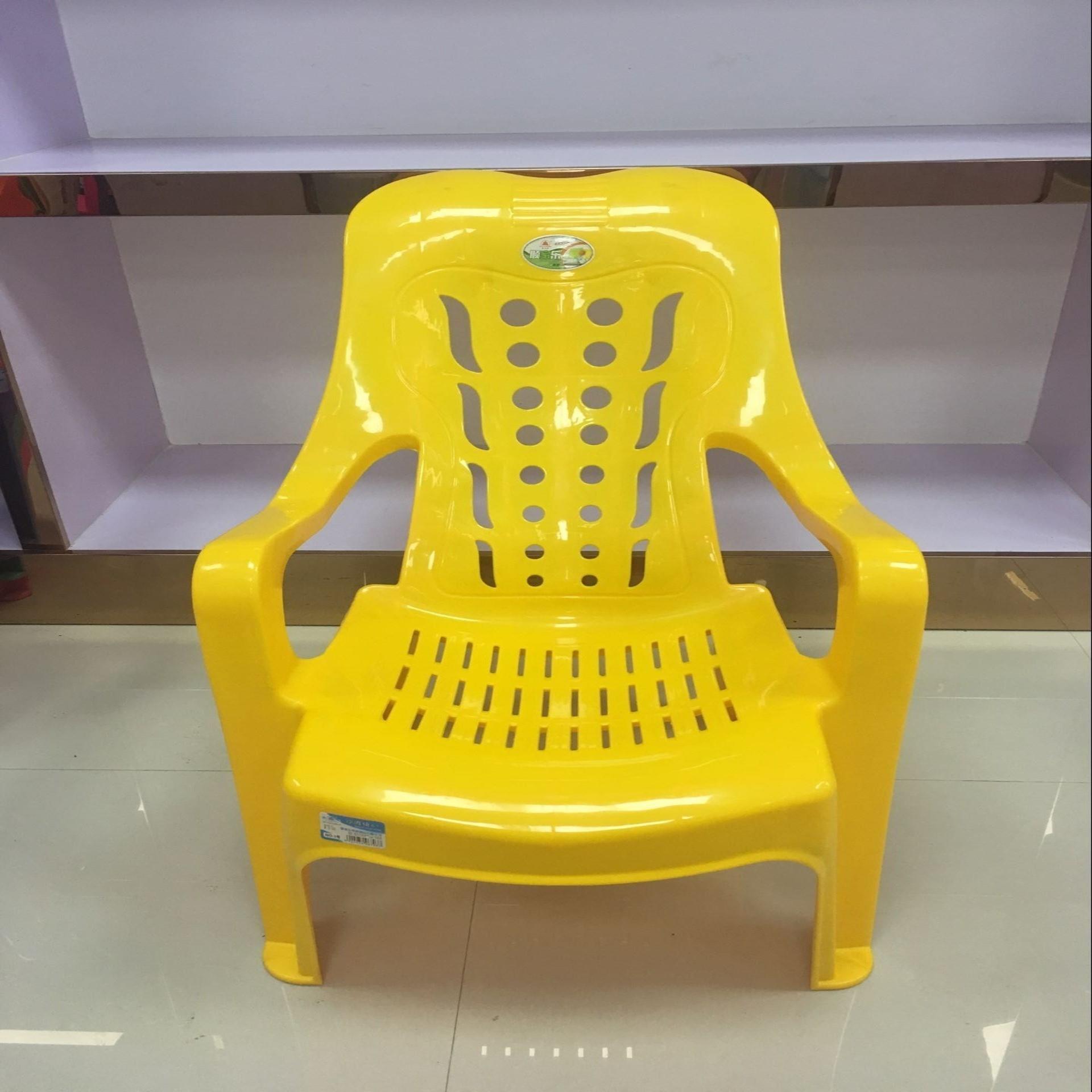 加大加厚休閑靠背椅扶手塑料椅子矮腳斜背靠頭躺椅塑料沙灘椅