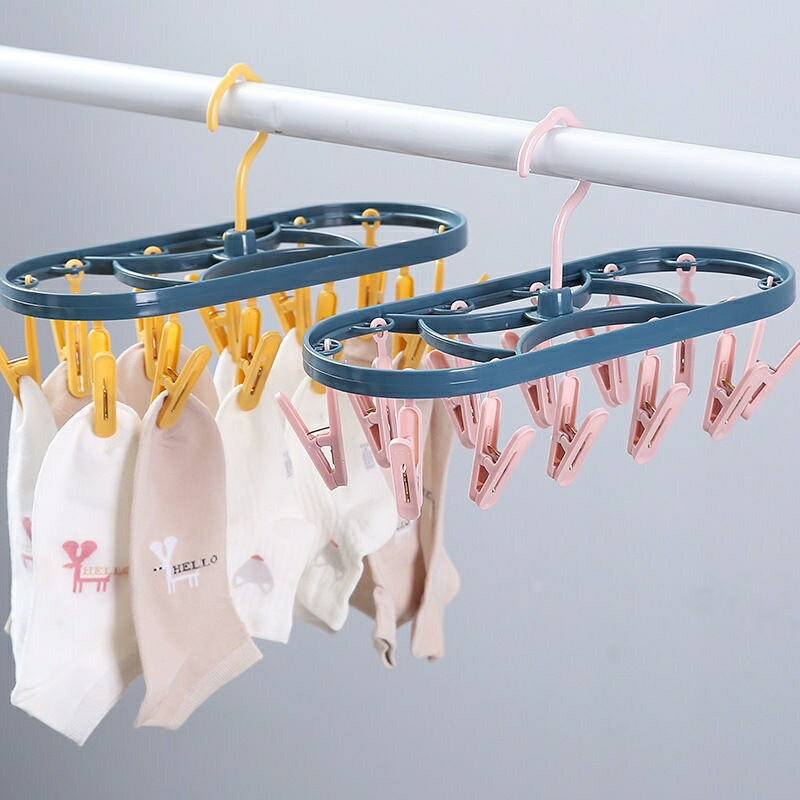 涼衣服的新款晾衣架宿舍小型嬰兒寶寶專用夾襪子的架子女生內衣褲