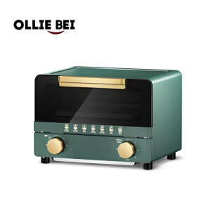 免運 英國OLLIEBEI電烤箱家用小型迷你面包烘焙烤爐多功能10升禮品代發