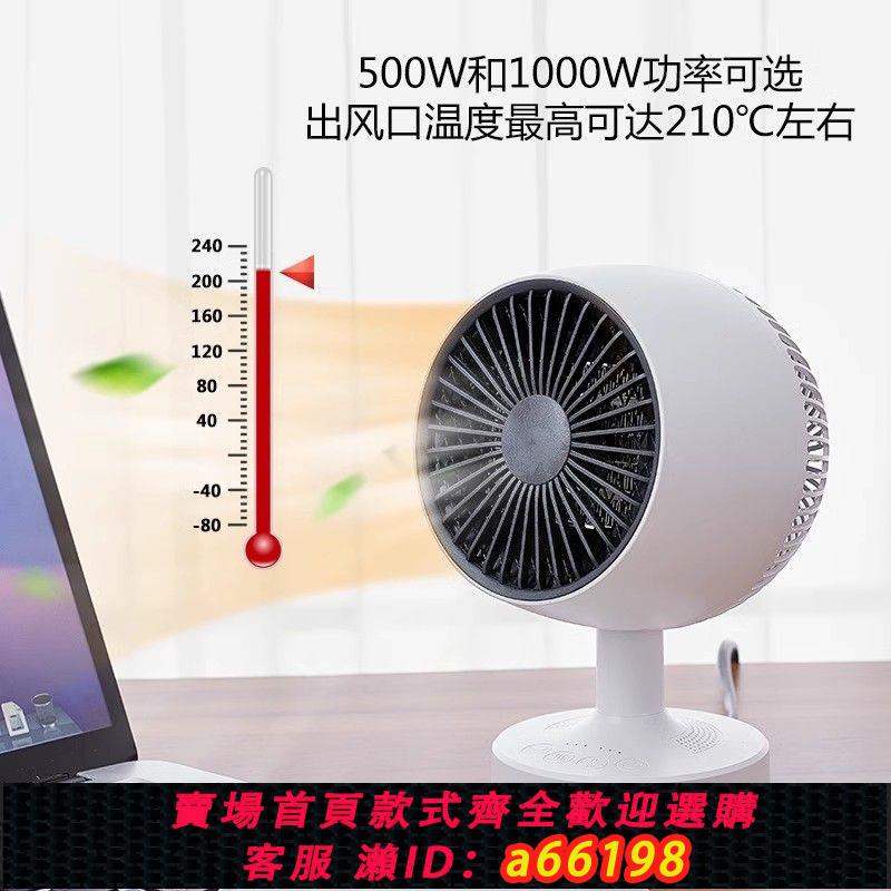 【臺灣公司 可開發票】小功率取暖器500W暖手寶辦公室學生宿舍小靜音省電速熱搖頭暖風機