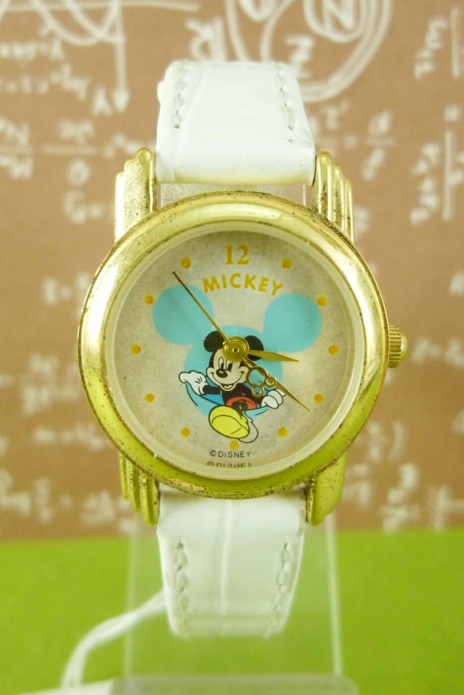 【震撼精品百貨】米奇/米妮 Micky Mouse 手錶 白色錶帶-跨腳圖案 震撼日式精品百貨