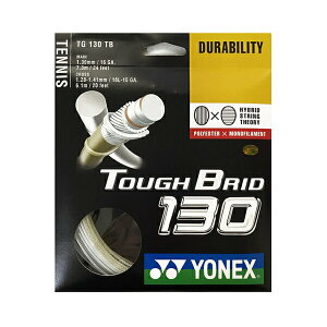 Yonex Tough Brid 130 Tennis String [TG130TB] 網拍線 子母線 耐用 白