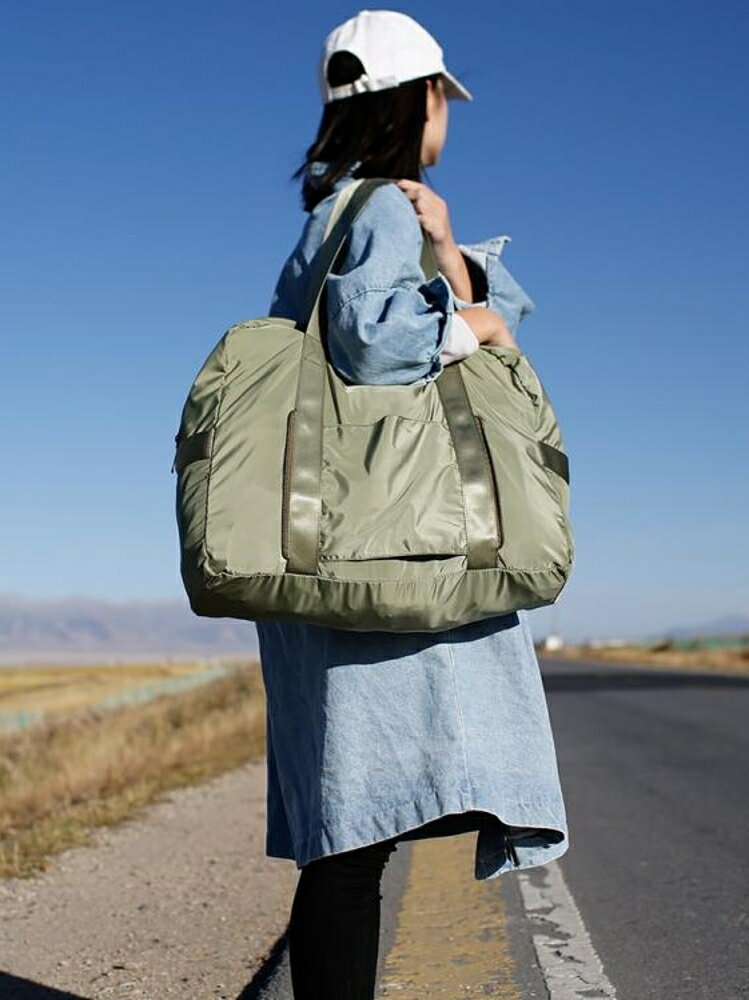 旅行袋 卡樂弗短途旅行包女手提大容量行李包便攜登機折疊旅行袋男單肩包 清涼一夏钜惠