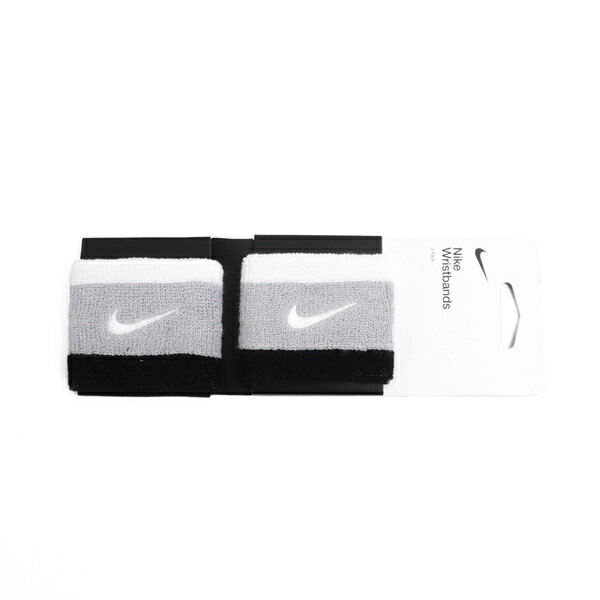 Nike Swoosh [N0001565016OS] 腕帶 2入 運動 打球 健身 吸濕 排汗 黑灰