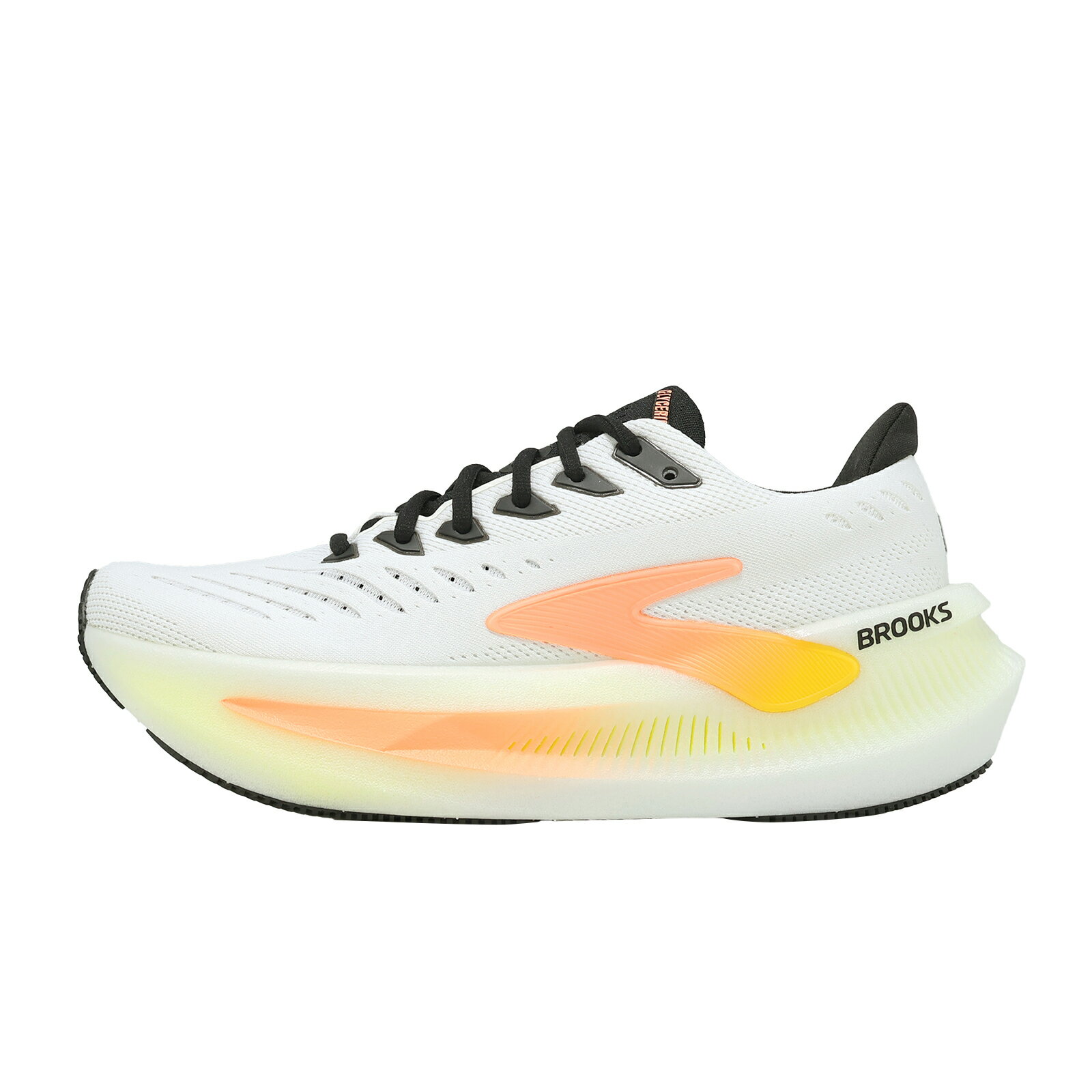 Brooks 慢跑鞋 Glycerin Max 2 女鞋 白 黃 超級甘油 厚底 氮氣中底 1204681B196