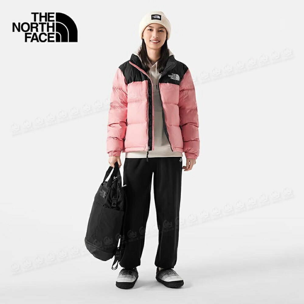 【The North Face 女 可套接防潑羽絨外套《粉紅》】3XEO/舒適保暖立領抓絨外套/立領外套/中層衣 4
