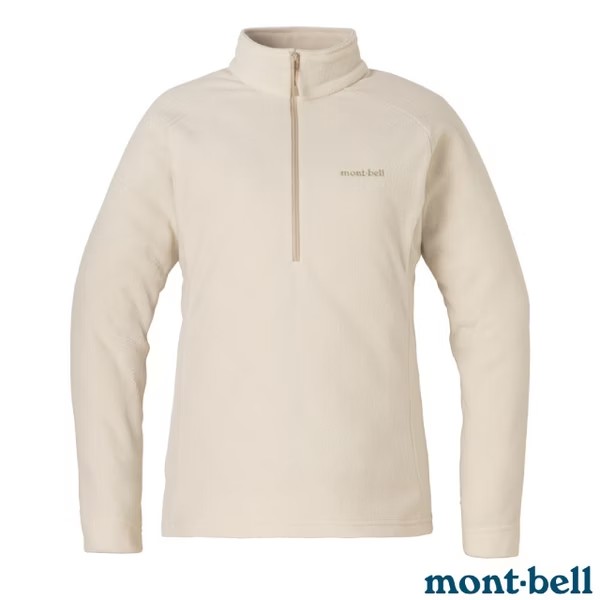 ├登山樂┤日本 Mont-Bell CHAMEECE PULLOVER女款半門襟 象牙白 # 1114884IV