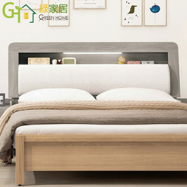 【綠家居】托爾希 現代5尺透氣皮革雙人床頭箱(不含床底＋不含床墊)