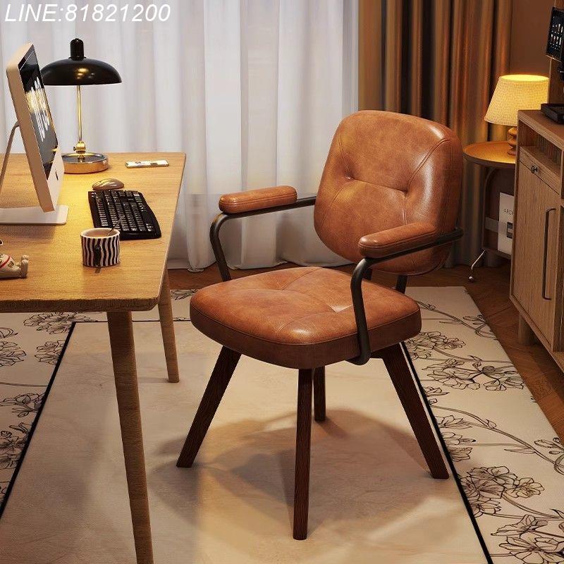 公司貨 免運速發 梳妝椅實木可旋轉化妝椅女生臥室梳妝臺靠背椅子復古凳輕奢椅子 支持尺寸訂製  可開發票