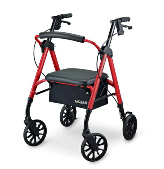 光星助行器STAR mini(座椅可調高度)帶輪型助步車/步行車/購物車/散步車/助行椅
