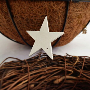 圣誕裝飾品木質五角星掛飾簡約木制木片DIY配件five-pointed star