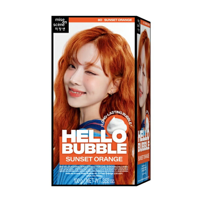 魅尚萱 HELLO BUBBLE泡沫染髮劑 8O 日落橙
