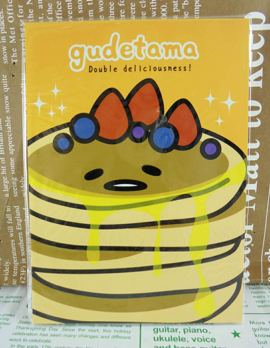 【震撼精品百貨】蛋黃哥Gudetama 蛋黃哥便條本-點心 震撼日式精品百貨