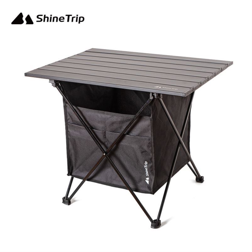 山趣戶外折疊桌椅便攜式車載野餐桌露營桌鋁合金蛋卷桌野營小桌子