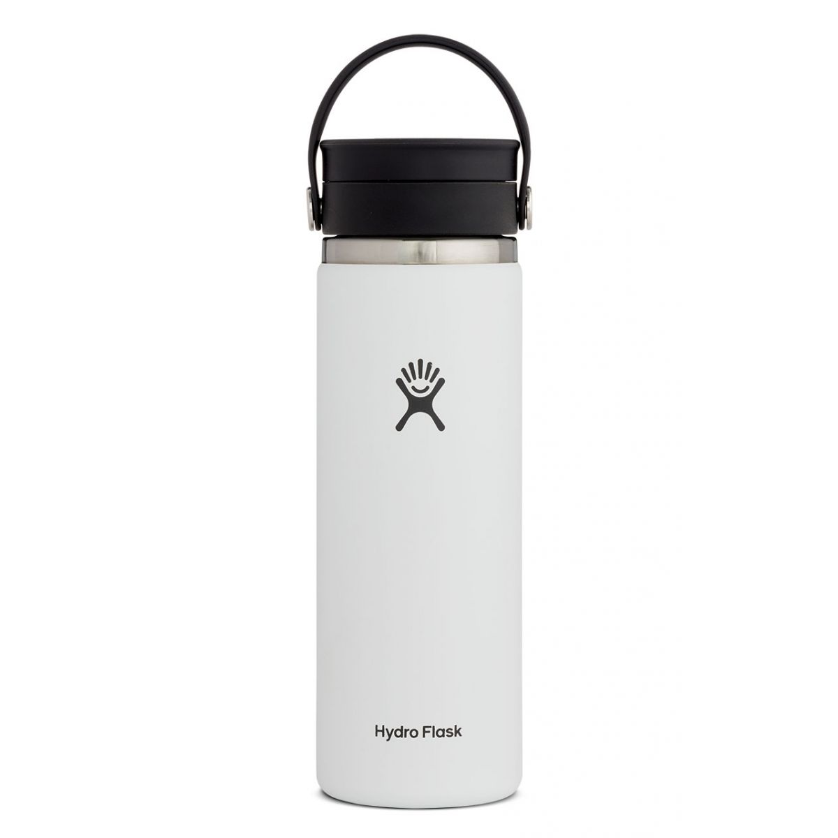 【【蘋果戶外】】Hydro Flask【咖啡蓋 / 寬口 / 591ml】20oz 經典白 美國不鏽鋼保溫保冰瓶 保冷保溫瓶 不含雙酚A