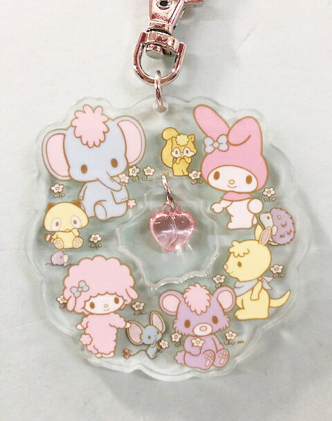 【震撼精品百貨】My Melody 美樂蒂 Sanrio美樂蒂壓克力鑰匙圈/吊飾-花圈家族#64188 震撼日式精品百貨