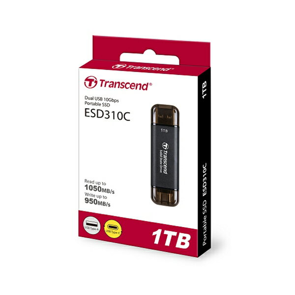 TRANSCEND ESD310C 行動固態硬碟 TS1TESD310C 1TB 外接SSD,ESD310C,USB 10Gbps