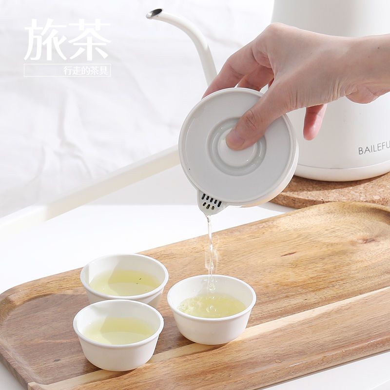 便捷旅行茶具具茶杯用簡約塑膠泡茶壺小套裝戶外整套定製logo