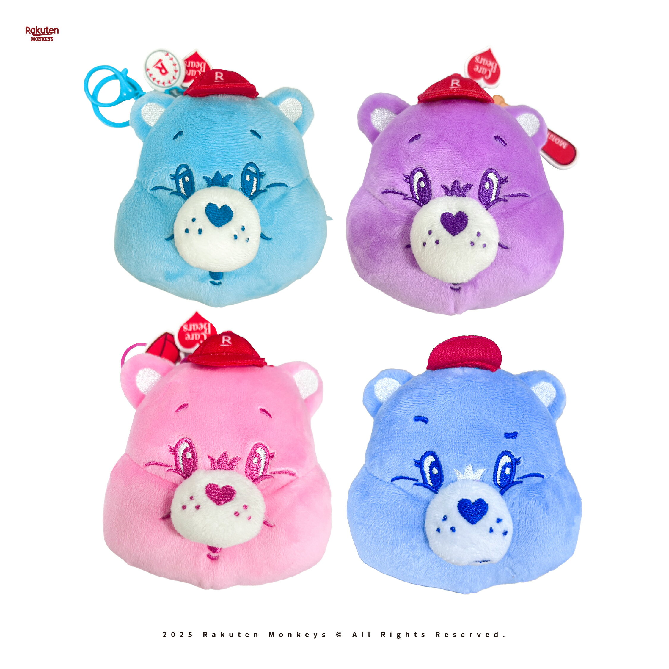 Rakuten Monkeys × Care Bears™ - 立體玩偶吊飾購物袋(4款) 0