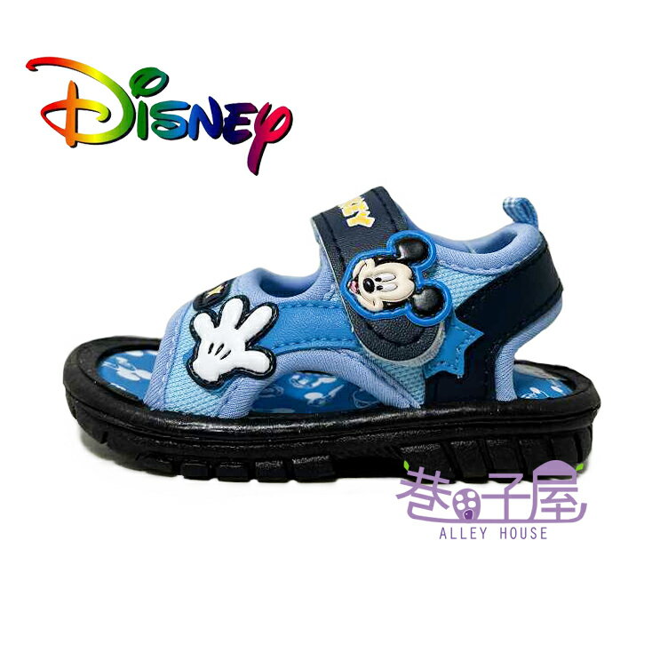 DISNEY迪士尼 童款米奇黏貼啾啾涼鞋 叫叫鞋 BB鞋 [118338] 藍 MIT台灣製造【巷子屋】