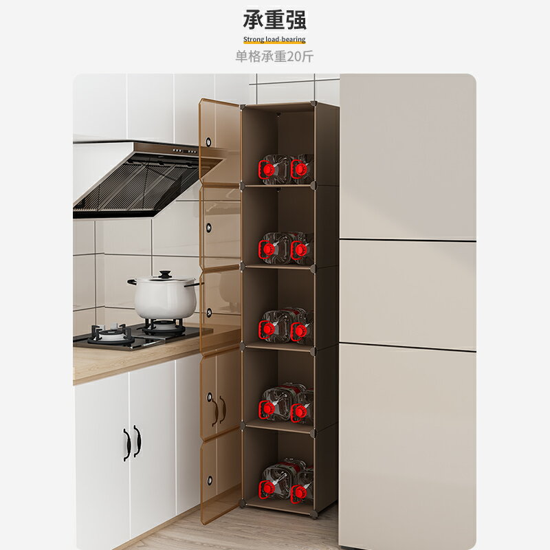 碗柜家用廚房儲物柜子放碗筷盤置物架多功能收納箱落地多層帶柜門