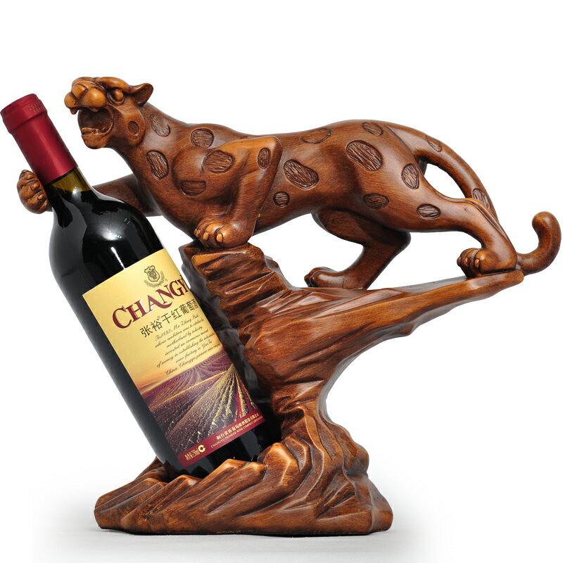 金錢豹子酒架擺件酒柜裝飾品客廳餐桌葡萄酒動物樹脂擺設喬遷禮品 協貿國際日用品生活7館 樂天市場rakuten
