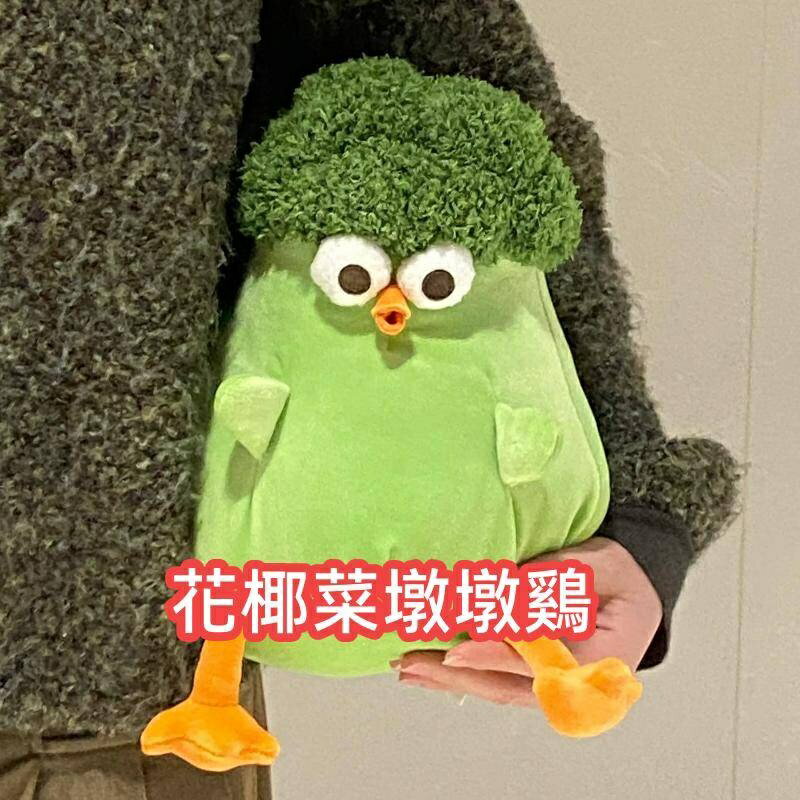 花椰菜墩墩雞 花椰菜娃娃 dundun雞毛絨 超軟娃娃 生日禮物搞怪系列玩偶 耶誕禮物 趣味搞怪娃娃公仔