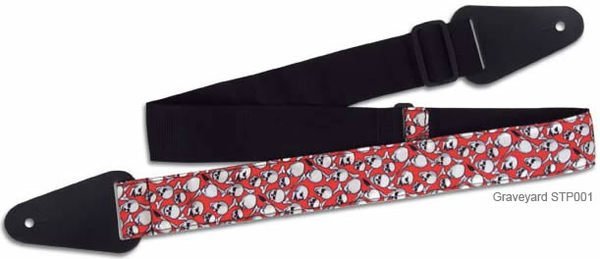 Grover Allman Skull & Flame 系列木吉他/電吉他/電貝斯 Bass 背帶【唐尼樂器】
