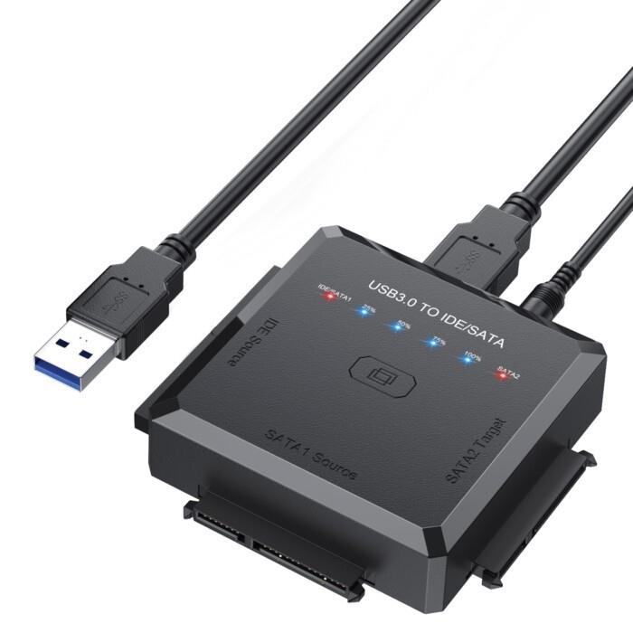 【全球優品匯】SATA/IDE到USB 3.0介面卡適用於通用2.5/3.5英寸IDE/SATA硬碟