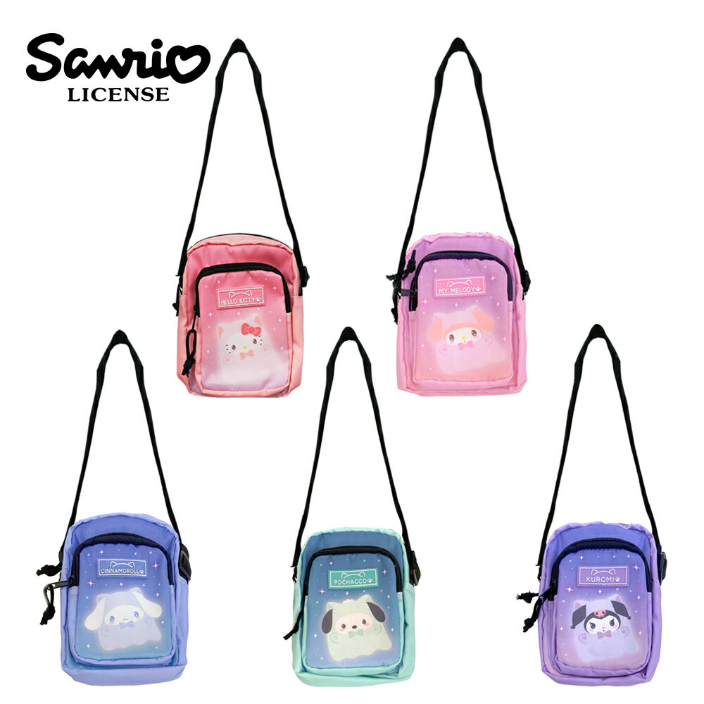 【日本正版】三麗鷗 貓咪幽靈系列 隨身側背包 斜背包 側背包 隨身小包 凱蒂貓 美樂蒂 大耳狗