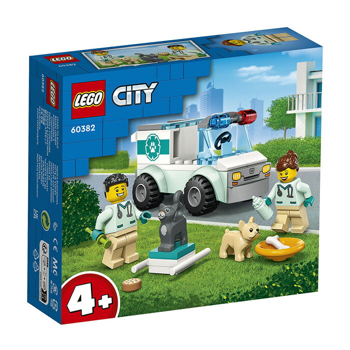 LEGO 樂高 CITY 城市系列 60382 獸醫廂型車救援 【鯊玩具Toy Shark】