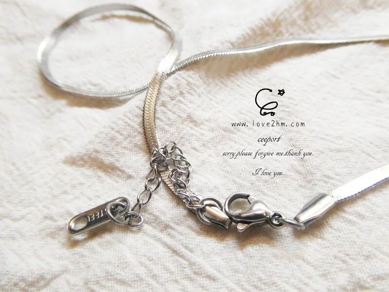 316L鋼鍊-蛇骨 白鋼鍊子 316L醫療級白鋼 晶晶工坊-love2hm 2