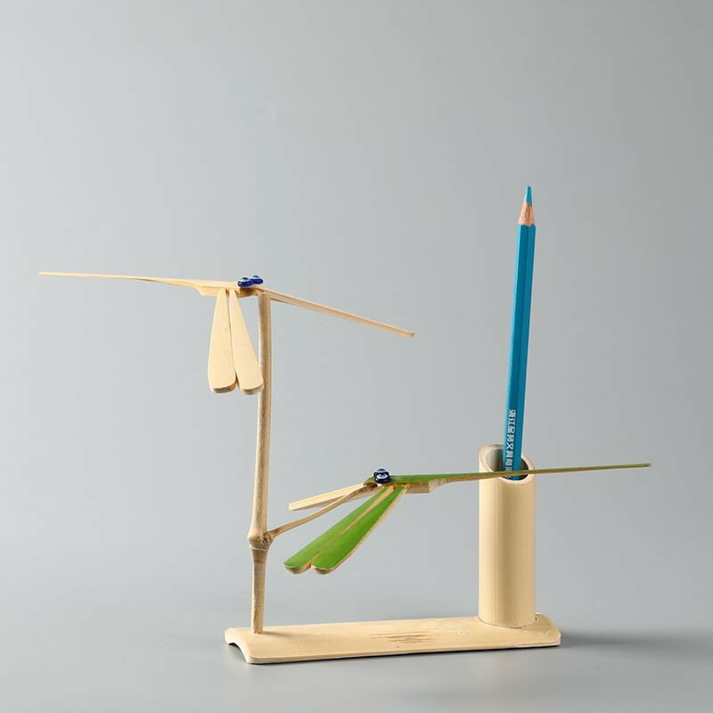 純手工制作平衡竹蜻蜓 居工藝品擺件裝飾品 懷舊童年玩具