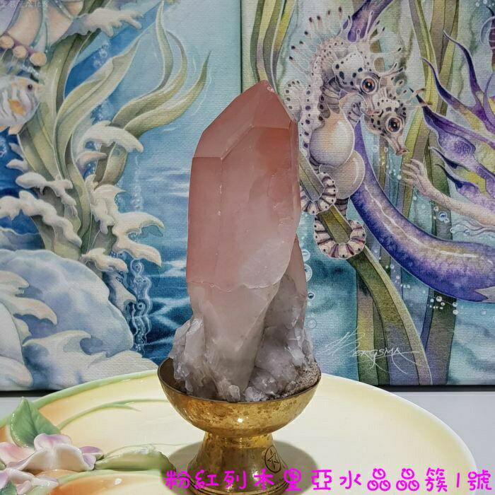 粉紅列木裡亞水晶晶簇1號 Pink Lemuria Crystal Cluster ~攜帶修補被破壞的陰效能量的編碼