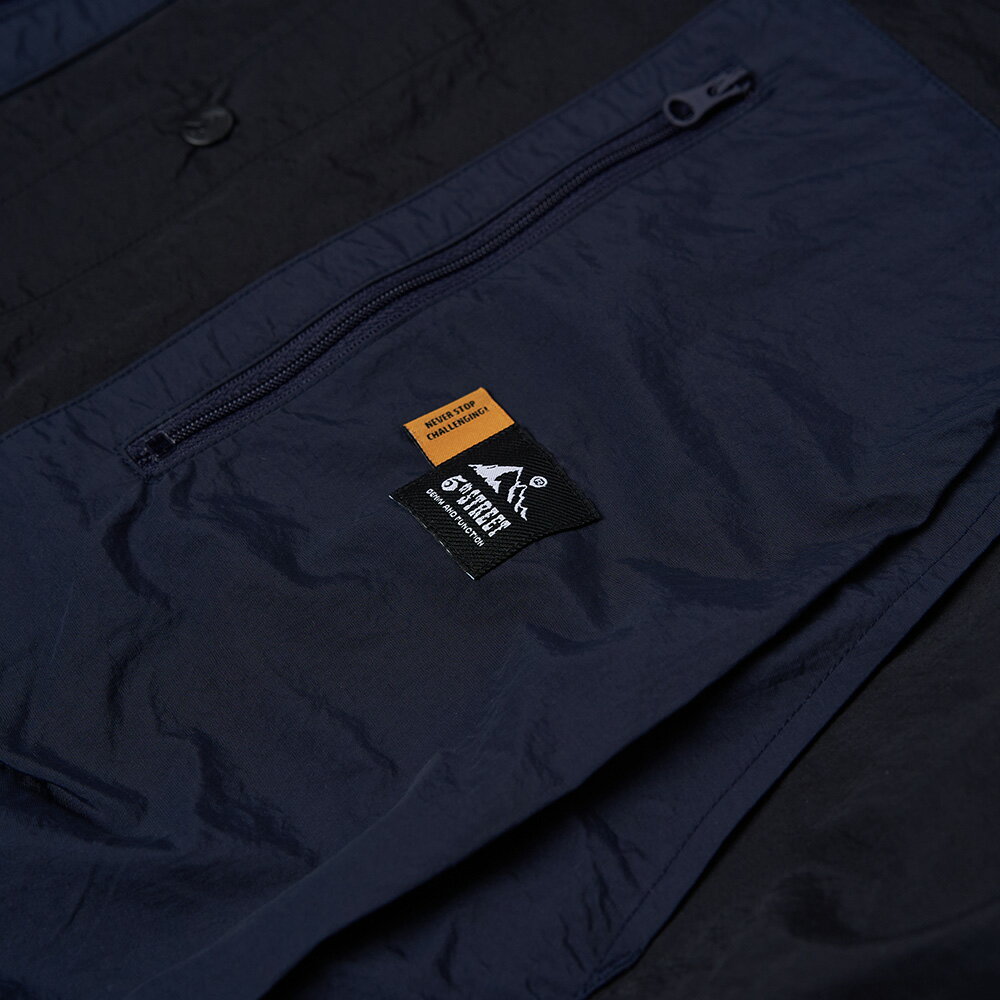 中性款 拼接尼龍襯衫-黑色 (540141) 【5th STREET】【APP下單享4%回饋】 3