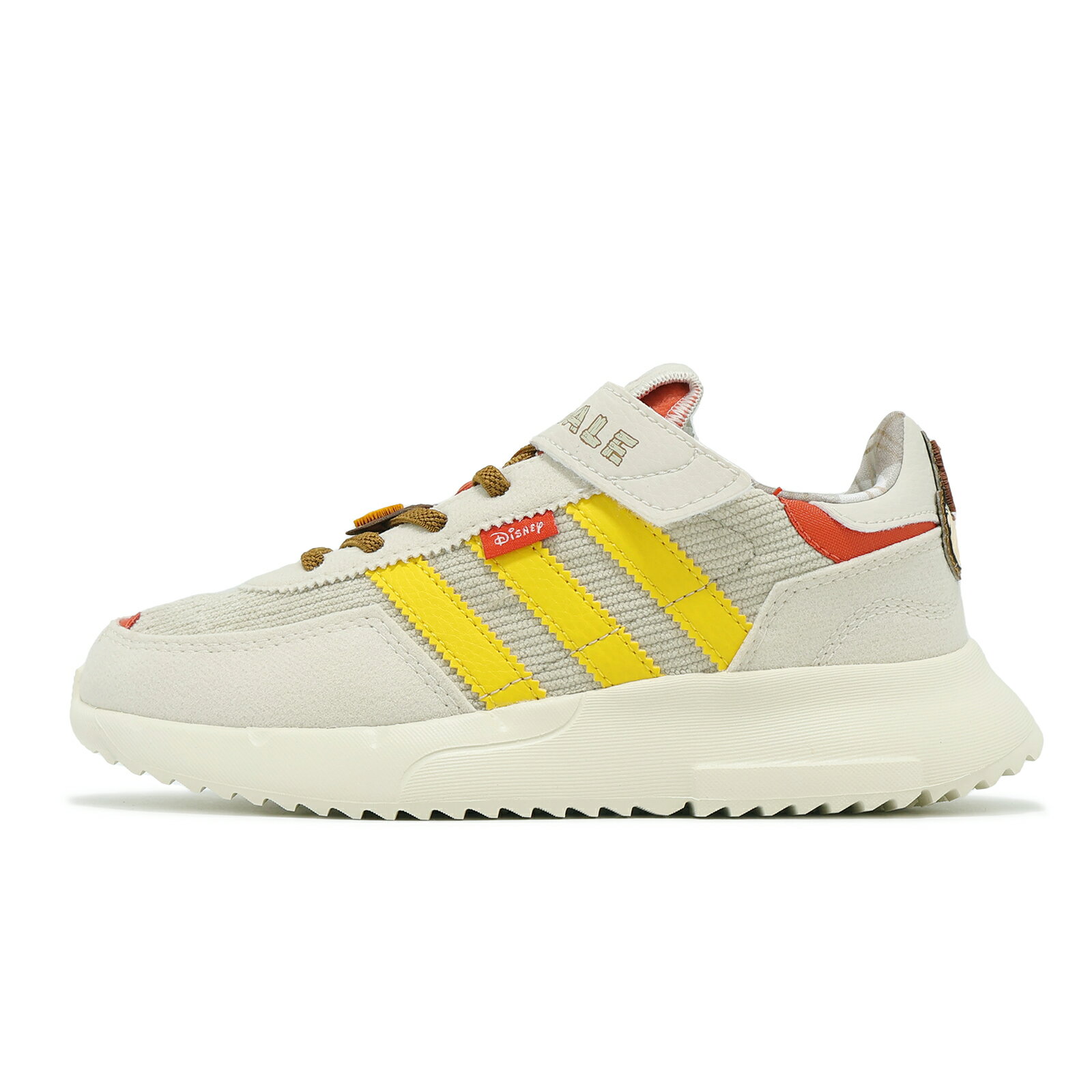 adidas x 迪士尼 童鞋 Retropy F2 CF EL C 中童 米白 奇奇蒂蒂 小朋友 魔鬼氈 愛迪達 IH3501