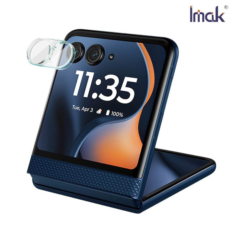 鏡頭貼 Imak 艾美克 Moto razr 60 鏡頭玻璃貼(一體式) 奈米吸附 鏡頭貼 鏡頭保護貼 鏡頭膜 【愛瘋潮】