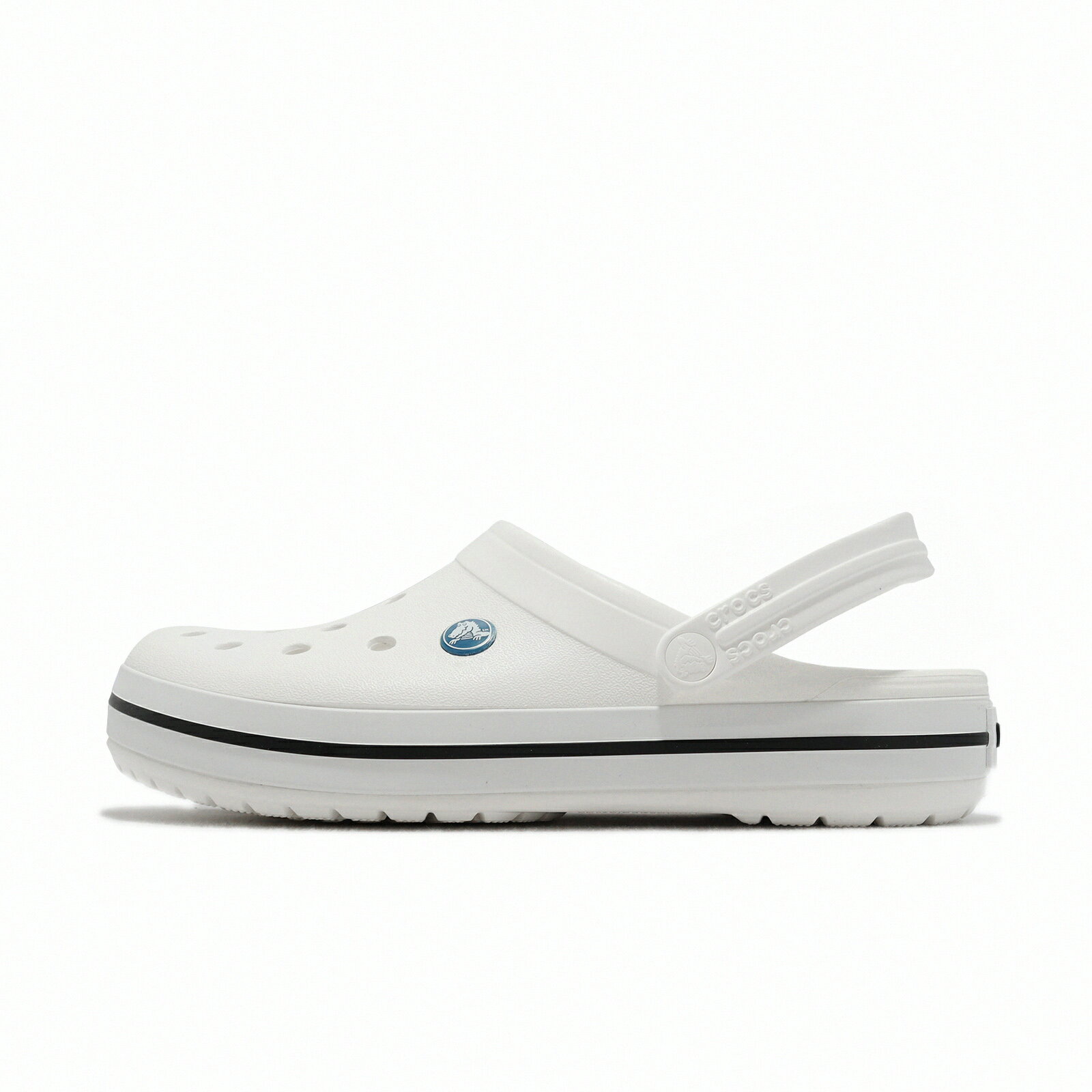 Crocs 洞洞鞋 布希鞋 Crocband 白 男鞋 洞洞鞋 涼拖鞋 透氣 基本款 卡駱馳